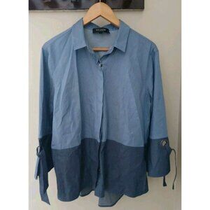 St. John Button Down Shirt Jacket